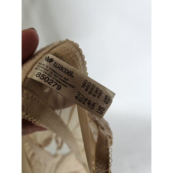 Wacoal Embrace Lace Underwire Bra Size 40D Sand / Ivory - # 850279 - Picture 3 of 3